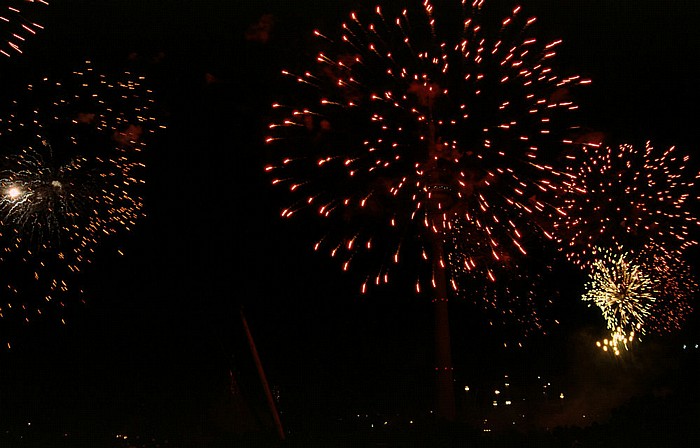 München Olympiapark: Feuerwerk