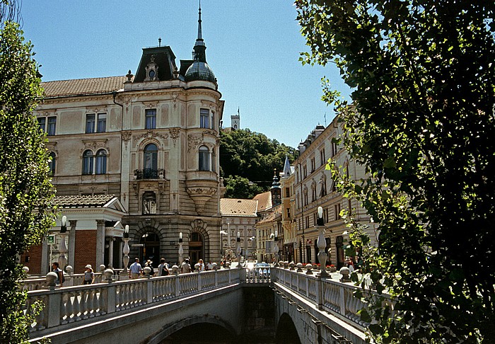 Ljubljana Dreibrückenanlage Burg