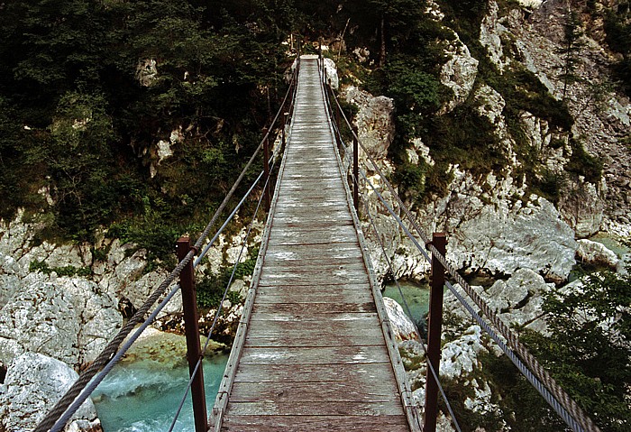 Hängebrücke Soca-Tal