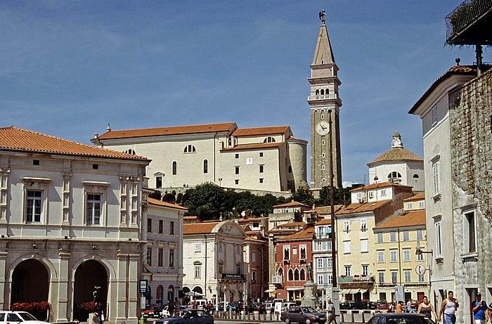 Georgskirche oberhalb des Tartini-Platzes Piran