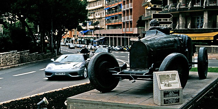 Monaco Place Sainte Dévote Boulevard Albert 1er Denkmal Charles Frederick William Grover-Williams