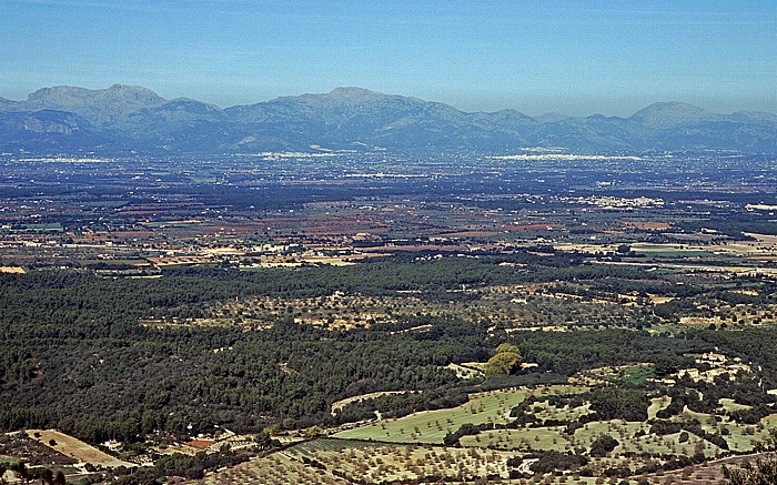 Blick Richtung Westen Puig de Randa