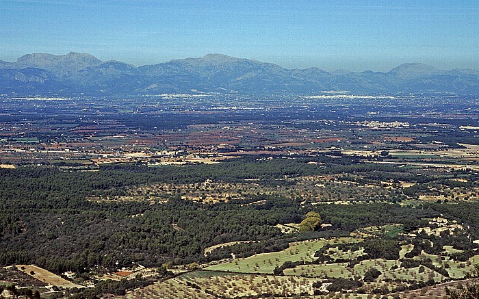 Puig de Randa Blick Richtung Westen