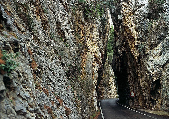 Serra de Tramuntana Straße zur Cala de Sa Calobra