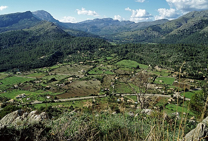 Puig de Santa Maria Blick vom Gipfel: Serra de Tramuntana