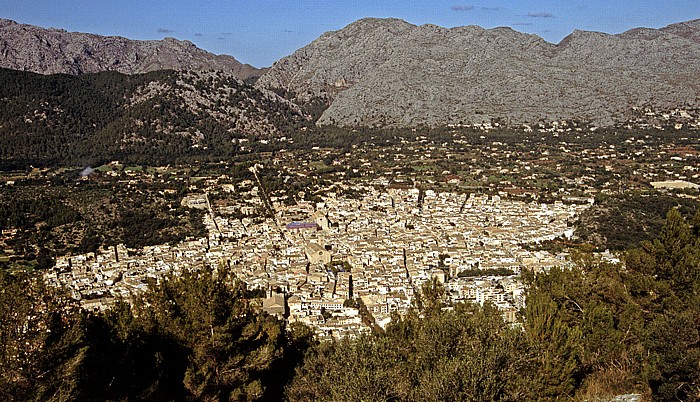 Blick vom Gipfel: Pollença Puig de Santa Maria