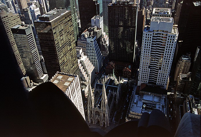 New York City Blick vom Rockefeller Center Top Of The Rock Manhattan Midtown Olympic Tower St. Patrick's Cathedral