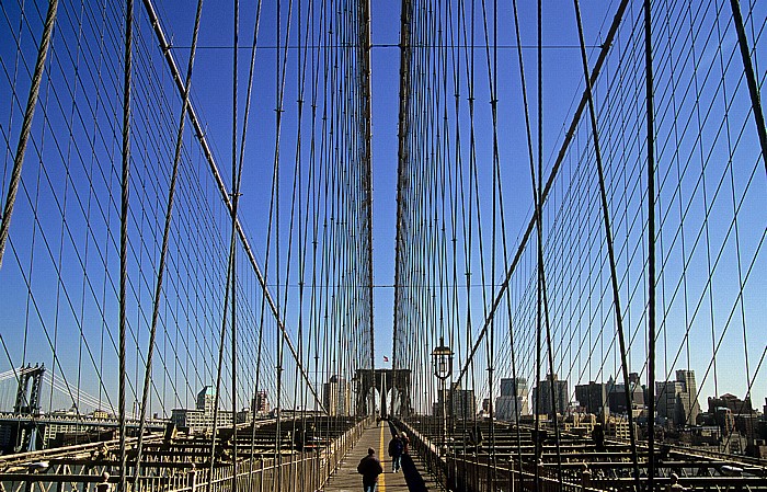 New York City Brooklyn Bridge: Mittelteil Manhattan Bridge