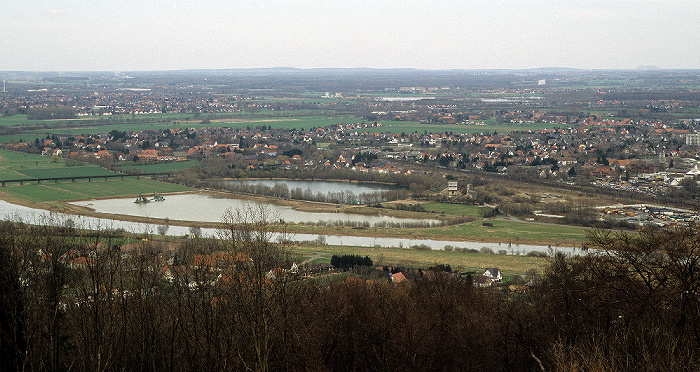 Blick vom Kaiser-Wilhelm-Denkmal in Richtung Nordosten Porta Westfalica