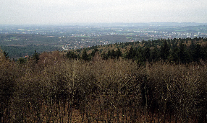 Blick vom Hermannsdenkmal: Teutoburger Wald Detmold