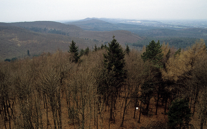 Detmold Blick vom Hermannsdenkmal: Teutoburger Wald