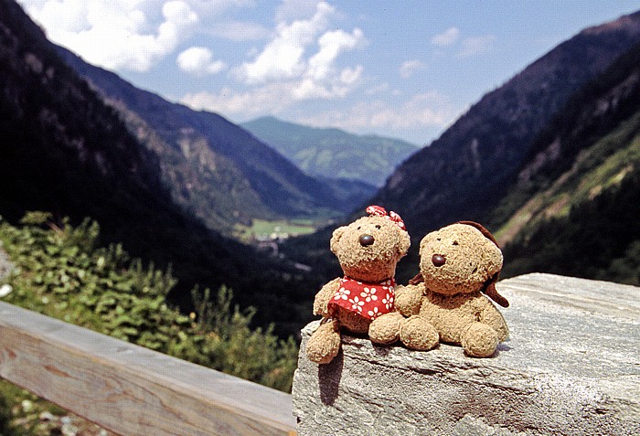 Kapruner Tal Blick von der Talstation des Lärchwand-Schrägaufzuges