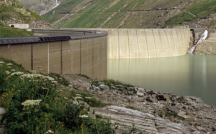 Mooser-Staumauer, Drossen-Staumauer und Stausee Mooserboden Kapruner Tal