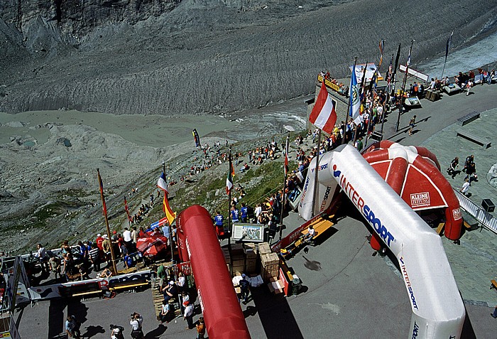 Franz-Josefs-Höhe Zielankuft des Großglockner-Berglaufs