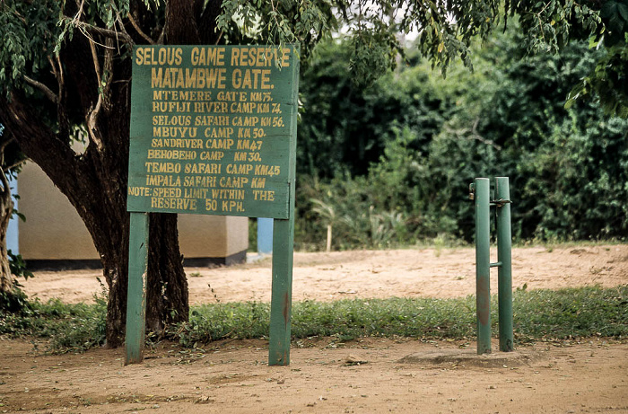 Selous Wildreservat Matambwe Gate