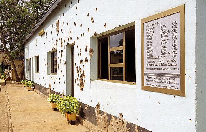 Gedenkstätte für die ermordeten belgischen UN-Soldaten Kigali