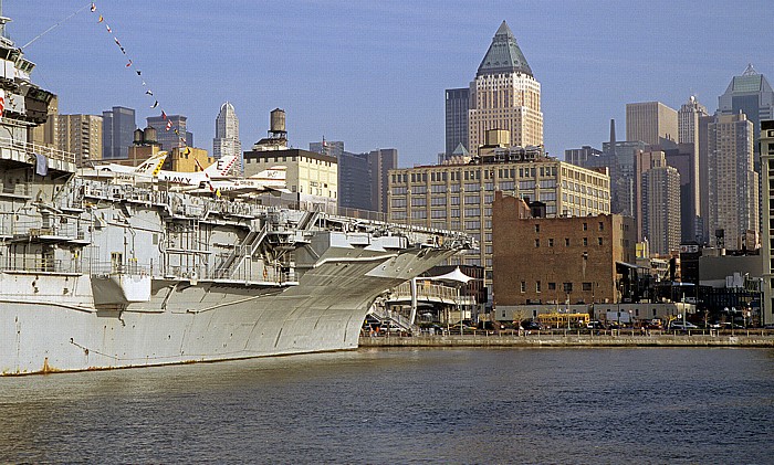 New York City USS Intrepid Hudson River Manhattan Midtown Worldwide Plaza