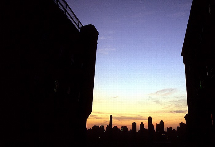 New York City Blick aus dem West Side YMCA: Upper East Side
