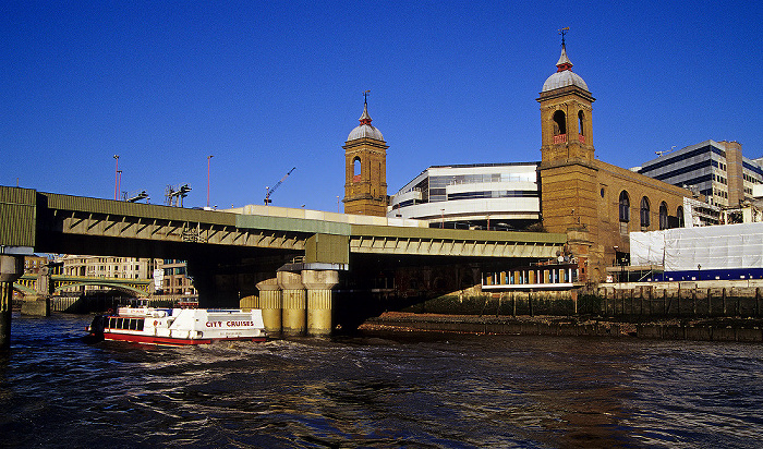 London Cannon Street Railway Bridge, Cannon Street Station, Themse Southwark Bridge