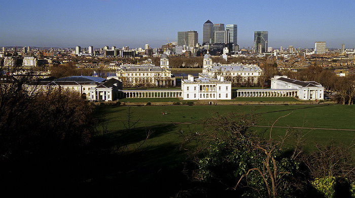 Blick vom Old Royal Observatory London 2006