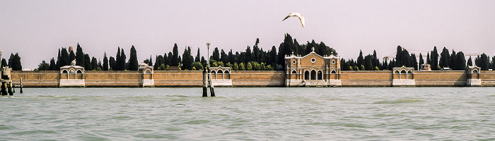Lagune von Venedig mit der Isola di San Michele