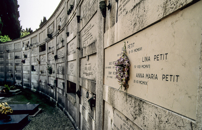 Venedig Isola di San Michele: Friedhof (Cimitero di San Michele) - Urnengräber