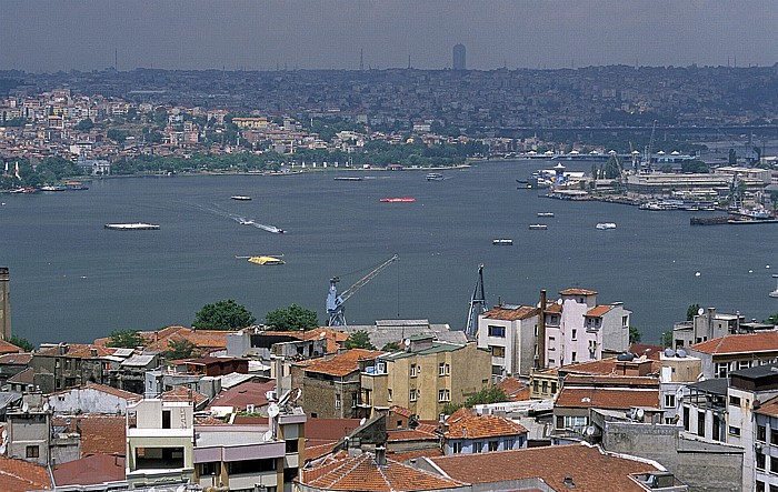 Istanbul Blick vom Galata-Turm: Goldenes Horn Galataturm