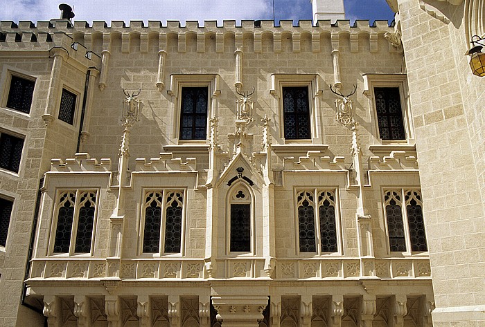 Schloss Hluboká: Zweiter Schlosshof Hluboka nad Vltavou