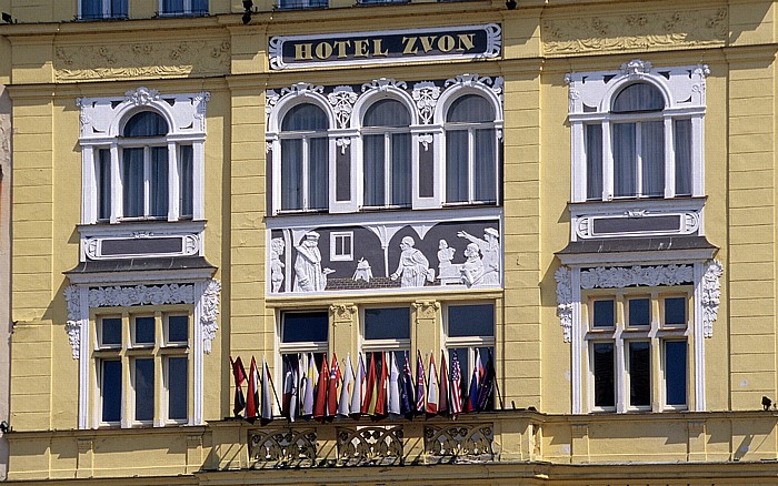 Marktplatz: Hotel Zvon Budweis