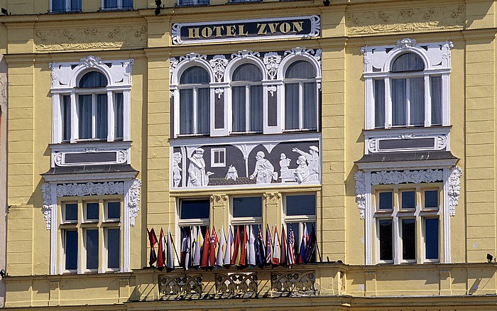 Marktplatz: Hotel Zvon Budweis