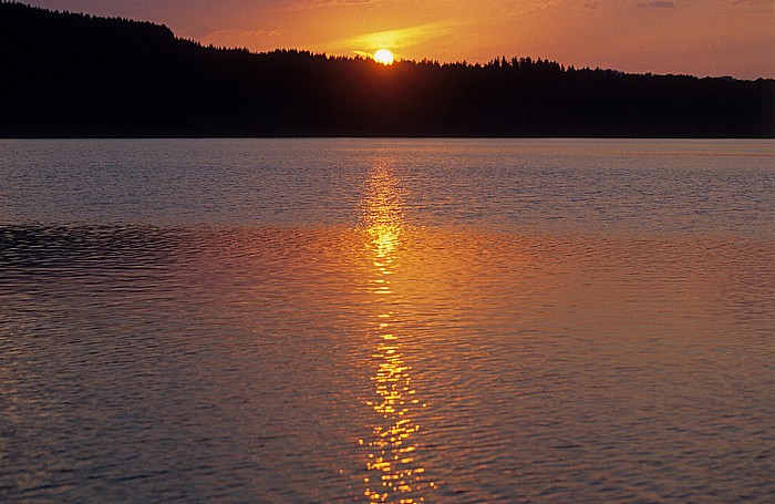 Sonnenuntergang Lipno-Stausee