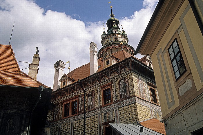 Krumau an der Moldau Schloss: Zweiter Schlosshof, Schlossturm