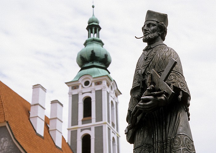 Baderbrücke (Statue des Hl. Johann Nepomuk) Krumau an der Moldau