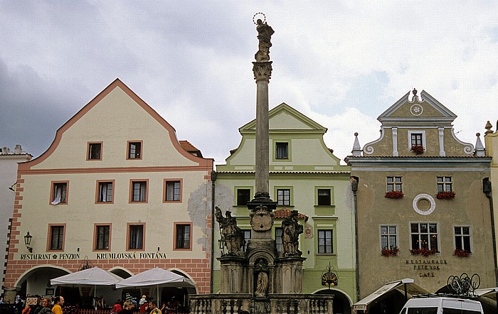 Krumau an der Moldau Altstadt: Platz der Einigkeit, Pestsäule