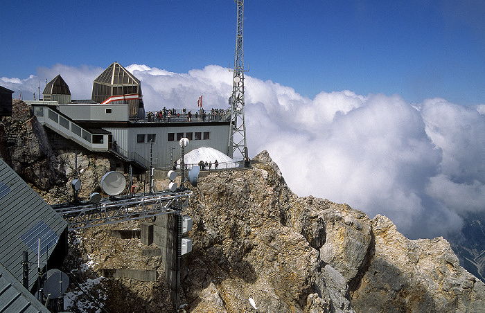 Zugspitze Gipfel: Österreichische Gipfelstation