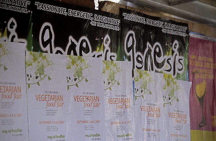 Toronto Chinatown: Genesis-Konzert-Plakate (BMO Field 9.9.2007)