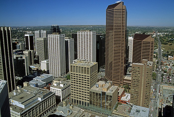 Blick aus dem Calgary Tower: Downtown Calgary
