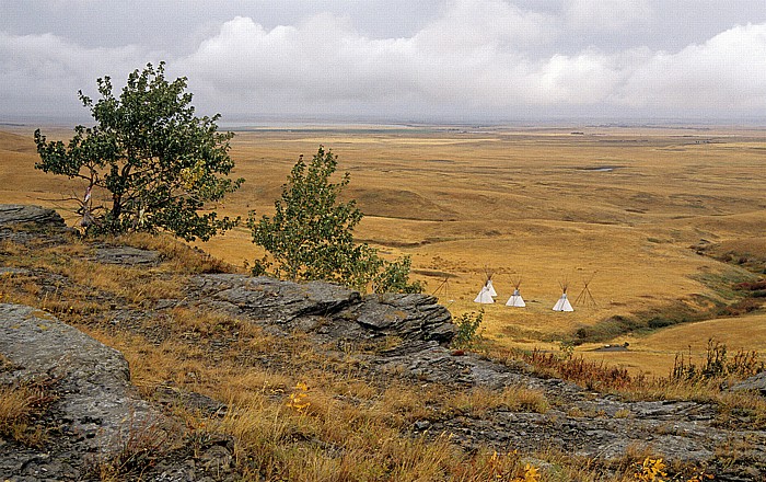 Fort Macleod Head-Smashed-In Buffalo Jump: Sturzfelsen