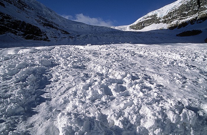 Columbia Icefield: Athabasca Glacier, Icefall Jasper National Park