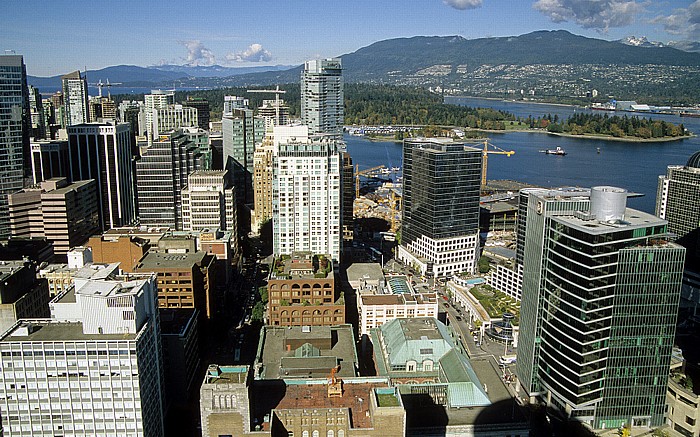 Vancouver Blick vom Lookout Burrard Inlet Coal Harbour Electronic Arts 