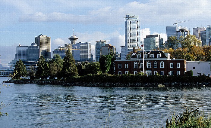 Vancouver Coal Harbour, Deadman's Island HMCS Discovery Lookout Shaw Tower