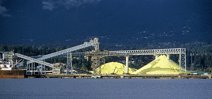 Burrard Inlet, Vancouver Wharves Terminal (North Vancouver Sulphur Works) Vancouver