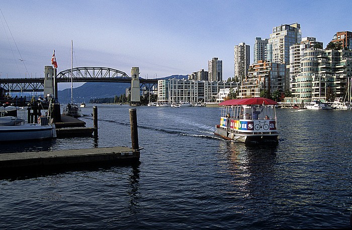 Vancouver False Creek: AquaBus Burrard Street Bridge English Bay