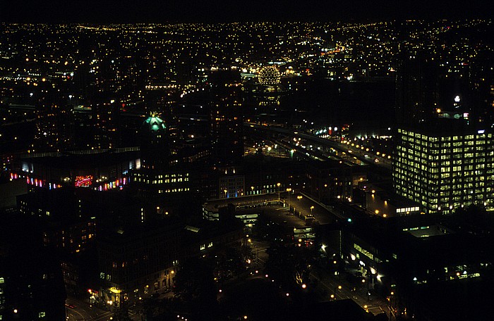 Vancouver Blick vom Lookout in Richtung Süden Science World Sun Tower