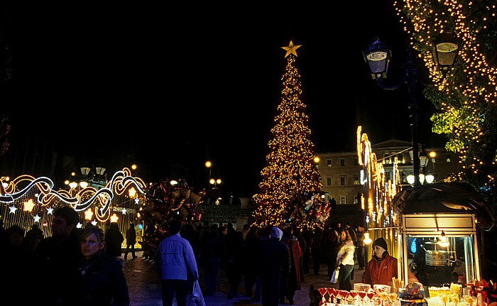 Athen Syntagma-Platz: Weihnachtsmarkt