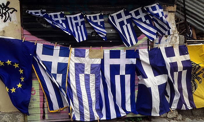 Griechische Flaggen Athen