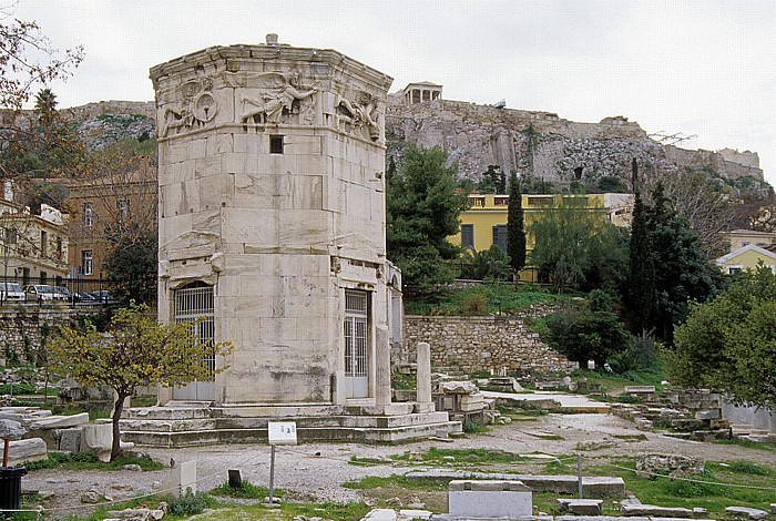 Athen Römische Agora: Turm der Winde Αέρηδες Ακρόπολη