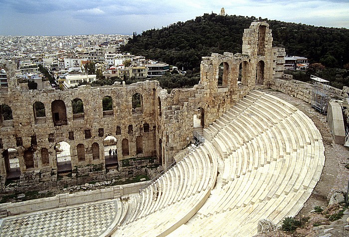 Athen Akropolis: Odeon des Herodes Atticus Musenhügel Philopapposdenkmal Ακρόπολη