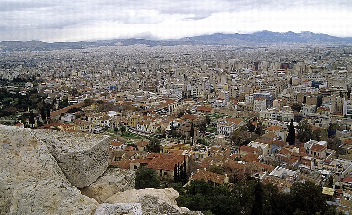 Blick von der Akropolis Athen