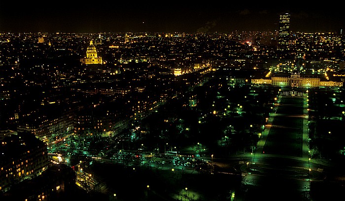 Blick vom Tour Eiffel (Eiffelturm) nach Osten Paris